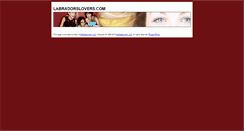 Desktop Screenshot of labradorslovers.com